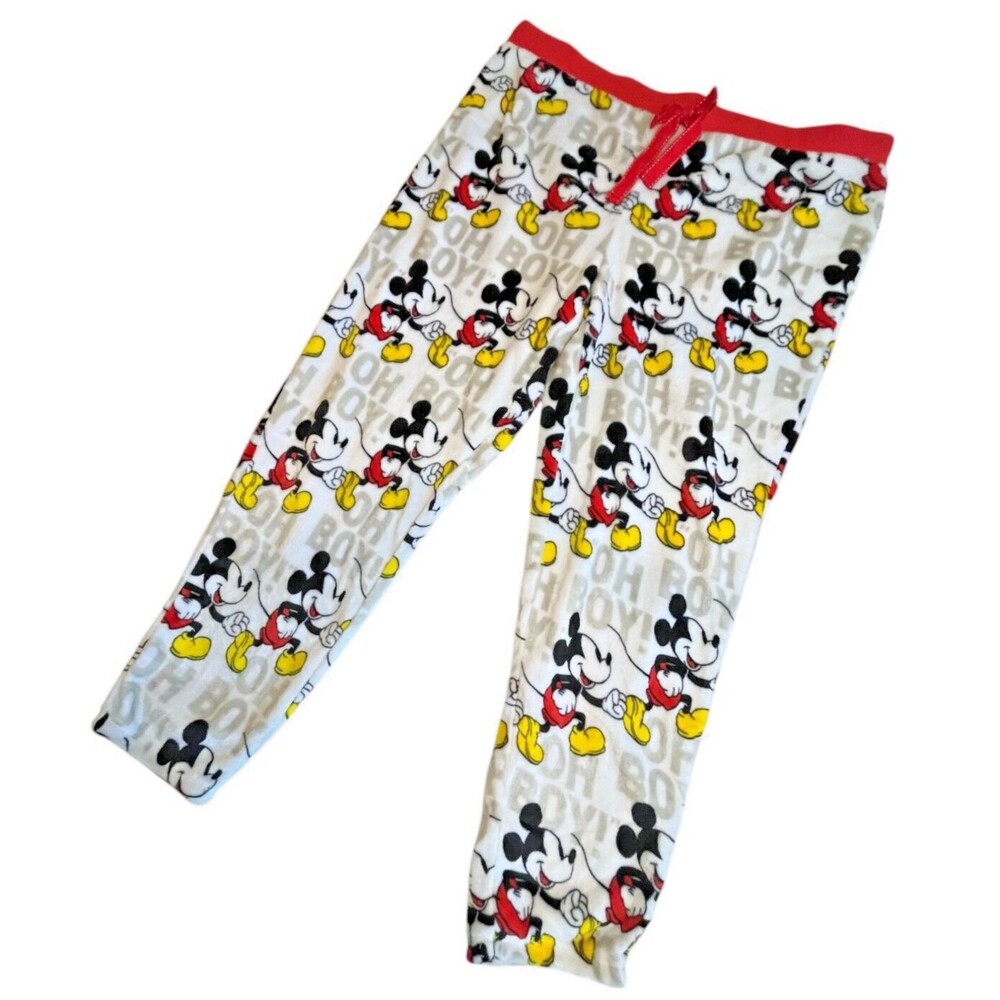 Disney Lounge Pajama Pants Women 2X Mickey Mouse Comfy Elastic (W42 L40) - Picture 1 of 4